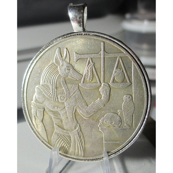 Fantasy ANUBIS High Relief Coin , PENDANT - Picture 4 of 4